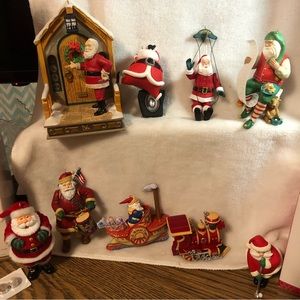 Hallmark Santa Claus Christmas ornaments bundle